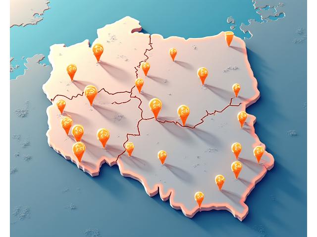 Interaktywna mapa Polski z zaznaczonymi lokalizacjami saun i punktami wellness